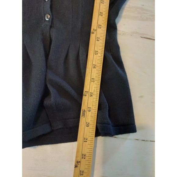 colourworks black cardigan button front ,size small 3/4 sleeve - Picture 5 of 10